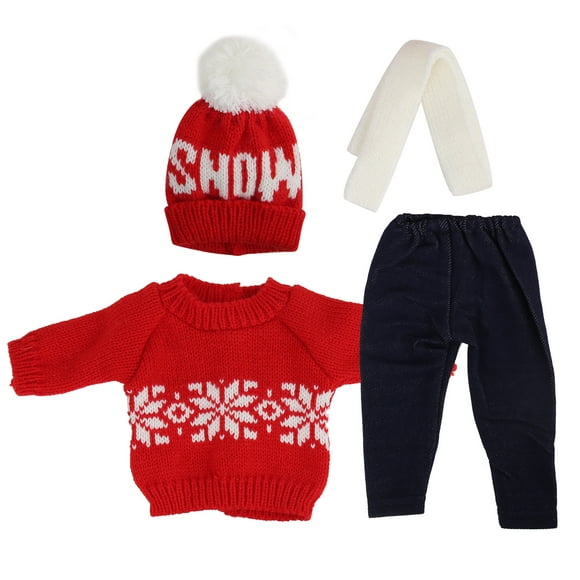 Doll Christmas Sweater, Baby Doll Clothes,  Looking Doll Accessories Super Cute Doll Clothes, For Home Q18-782