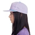 thumbnail image 7 of TOPTIE 5-Panel Rope Snapback Baseball Cap, Adjustable Flat Brim Hat, Quick Dry Soft Top Cap for Men Women Outdoor - Light Purple/Light Blue, 7 of 7