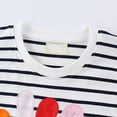 thumbnail image 4 of Bellafa Toddler Girl Casual Summer Cotton Dress Little Girls Ruffle Bottom Applique Short Sleeve Dresses 2-7 Years, 4 of 7