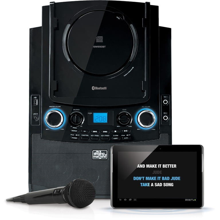 Singing Machine Bluetooth Mobile Karaoke System with Resting