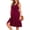 Maroon, variant on Women's Summer Maternity Dress Sleeveless Ruffle Tank Dress with Pockets