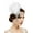 White, variant on 1920s Flapper Headband, Rhinestone Feather Hair Band Great Gatsby Headpiece Accessories for Women,Black