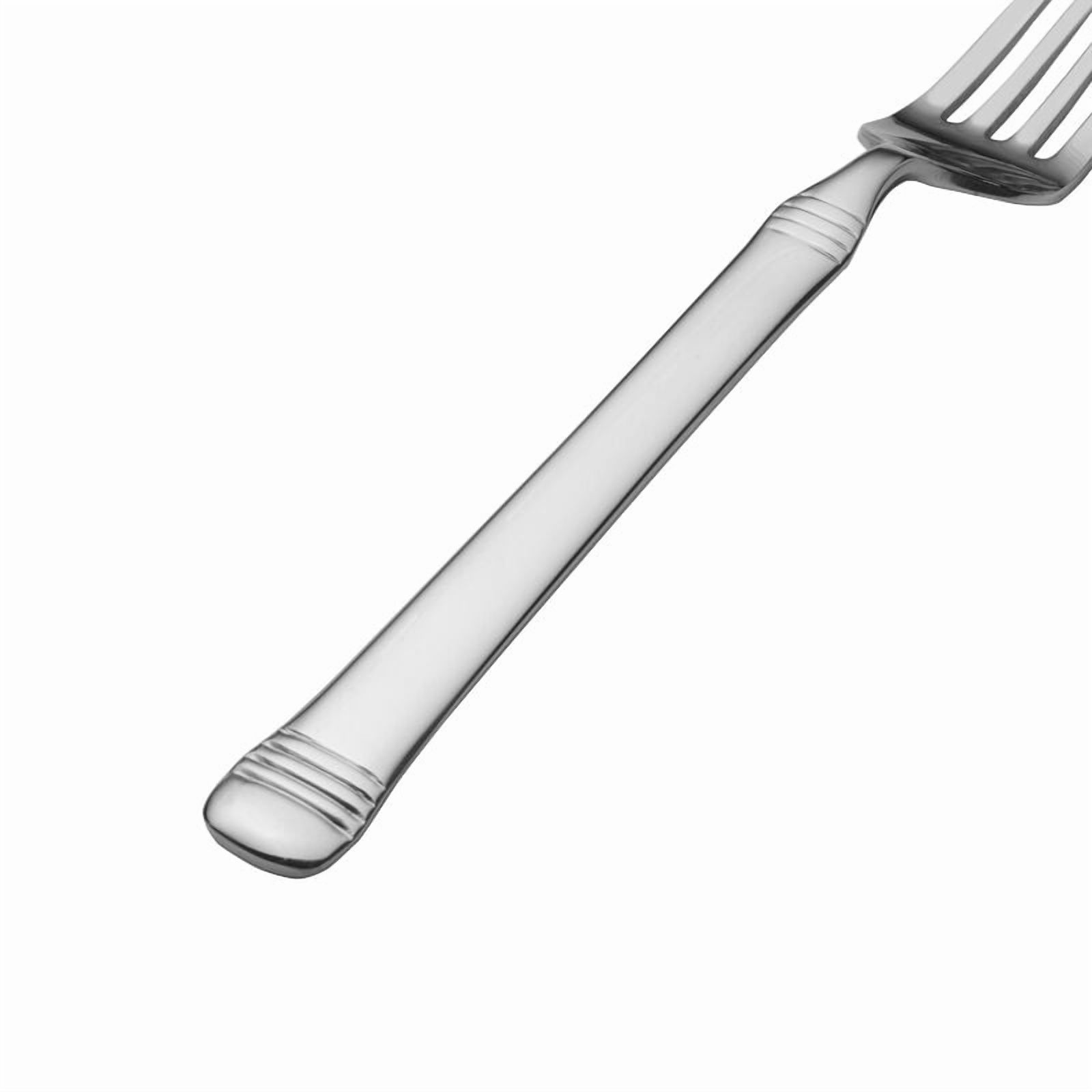 Fitz and Floyd Everyday Bistro Band 45-Piece Forged Stainless Steel Flatware Set, (Service for 8)