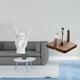 thumbnail image 2 of Escultura creativa de gestos con la mano, con base de madera, ideal para decorar apartamentos, dormitorios, restaurantes y como organizador de pañuelo, 2 of 8