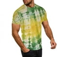thumbnail image 5 of PNTUTB Summer Women's Fashion Tie Dye Print Casual Crew Neck Pullover Loose Comfortable Short Sleeve Tops, 5 of 6