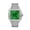Green, variant on Stylish Hip Hop Iced Out VVS Moissanite Automatic Watch, D Color Stones, White Strap, Passes Diamond Tester