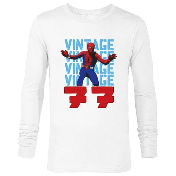 Marvel Spider-Man: Beyond Amazing Vintage Retro 1977 - Long Sleeve T-Shirt for Men - Customized-White