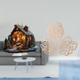 thumbnail image 2 of Escultura de belén, adorno acrílico con hojas de palma, placa de pared de madera, decoración única de pie, ideal para regalar en casa o en la oficina., 2 of 8