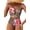 Leopard Print, variant on Women'S 2 Piece High Waisted U Wire Bikini Set Floral Print Crisscross Back Bathing Swimsuit Green Plaid XXL