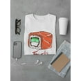thumbnail image 3 of Salmon Sushi Roll Drawing Tee Men's -Image by Shutterstock, 3 of 4
