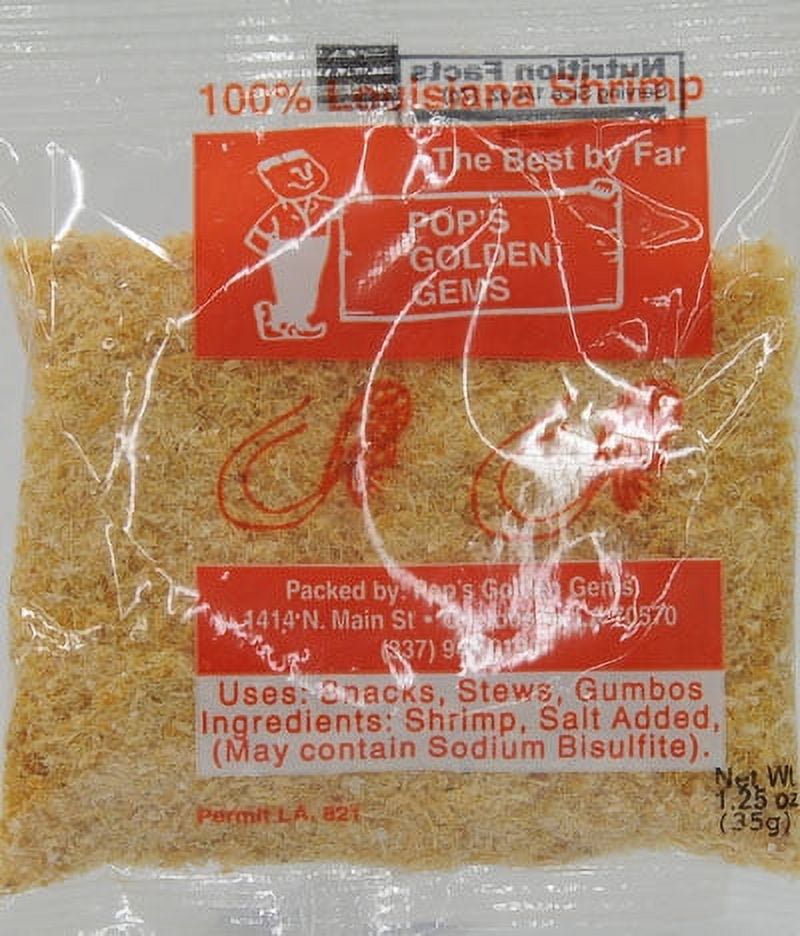 Pop's Golden Gems 100% Louisiana Shrimp Powder, 1.25 oz