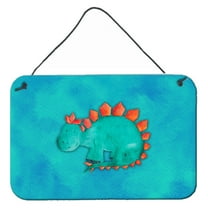 Carolines Treasures BB7399DS812 Stegosaurus Watercolor Wall or Door Hanging Prints 8x12 multicolor