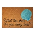 thumbnail image 2 of Beach Theme Doormat - Aqua Blue Non- Welcome Mat for Front Door, Funny Coastal Decor Rug for Porch, Outdoor/Indoor Entryway, Durable & Washable Floor Mat, 2 of 7