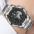 thumbnail image 4 of porfeet Quartz Watch Date Display Luminous Male Anti Scratch Round Dial Watch for Business, 4 of 8