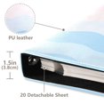 thumbnail image 3 of FORMRS 3 Ring Photo Album 4"x6" Self Adhesive Large Capacity PU Leather Cover, Light Pink Stripes, 3 of 8