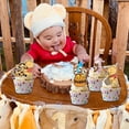 thumbnail image 3 of 48 toppers para cupcakes CORODER con diseño de osito para fiesta, 3 of 5