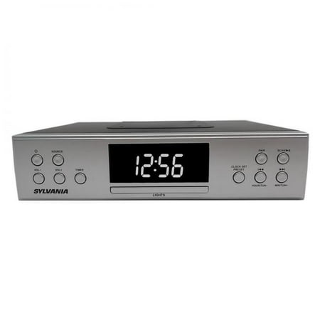 Sylvania Skcr2826bt Under Cabinet Clock Radio With Bluetooth