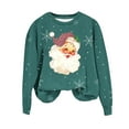 thumbnail image 4 of EGNMCR Chandails en Molleton à Capuche pour Femmes, Chandails en Molleton pour Femmes, Chandail à Capuchon Décontracté à Manches Longues de Noël, Chandail Ample à Col Rond Imprimé pour Femmes, Blouse Sans Capuche à Manches Longues, 4 of 4