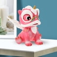 thumbnail image 3 of SEWCHICS Lion Desktop Decoration Resin Pink 1Pcs 4.1x3x3In, 3 of 8