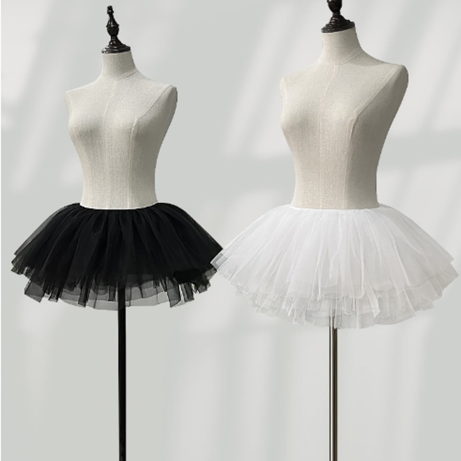 dgdgcool Petticoat Skirt for Women Under Dress Elastic Waist