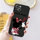 thumbnail image 1 of Funda de teléfono de Mickey y Minnie Mouse para Apple, carcasa suave de silicona negra para iPhone 14, 13, 12, 11 Pro Max, mini, XS, XR, X, 8, 7, 6S, 6 Plus Fivean unisex, 1 of 2
