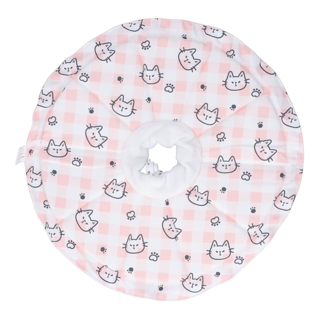 Collier de Protection pour Chat en Coton Doux, Col Conique Réglable pour Animaux de Compagnie, Chats Adultes, Chiens