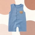 thumbnail image 3 of Posijego Baby Boys Girls Rompers Button down Sleeveless Lightweight Summer Cute Jumpsuits Kids Size 3M-2T, 3 of 9