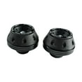 thumbnail image 2 of DYNWAVECA Generic Front Fork Wheel Frame Sliders Motorcycles Falling Protector Aluminum Motorcycle Fork Cup Replacement Easy to Install Black, 2 of 9