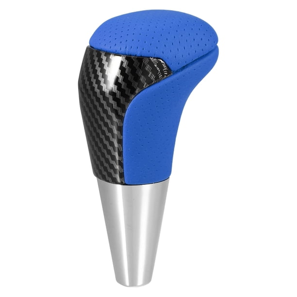 Perilla de palanca de cambios de transmisión automática Unique Bargains para Toyota Yaris R 2016 2018 piel sintética perforada color azul