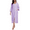 Light Purple, variant on Women's 3/4 Sleeve Lightweight Bathrobes: 100% Cotton Zipper Robes with Pockets, Perfect Loungewear(Purplish Red,L)