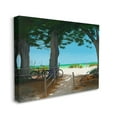 thumbnail image 3 of Stupell Industries Bicycles at Beach Park Distant Summer Ocean Scenery Painting Gallery Wrapped Canvas Print Wall Art, Design by Robert Johnson, 3 of 5