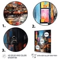 thumbnail image 3 of Designart "Time Square Lights in New York City V" Cityscapes Framed Wall Art - Industrial Blue New York City Entryway Framed Wall Art Print, 3 of 6