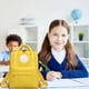 thumbnail image 3 of Mochila ligera para niños con múltiples bolsillos para útiles escolares, diseño ergonómico y duradero para uso diario de estudiantes de primaria. Aestivo | Amarillo | AESTIVO, 3 of 7