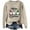 Beige, variant on Merry Christmas Sweaters for Women 2025 Long Sleeve Crewneck Drop Shoulder Santa Xmas Pullover Sweater Jumper Tops