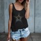 thumbnail image 2 of Top de chaleco con estampado de lentejuelas coloridas y cuello redondo de Color sólido informal a la moda para mujer Fridja  qr410, 2 of 4