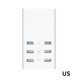 thumbnail image 2 of Cargador Usb Inteligente Universal 6 Puertos De Salida Convertidor De Carga Rápida Usb Indicador De Carga Adaptador De Carga Usb Advancent EL013380-01, 2 of 6