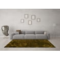 thumbnail image 3 of Ahgly Company Indoor Square Persian Yellow Bohemian Area Rugs, 5' Square, 3 of 4