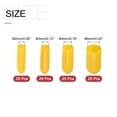 thumbnail image 2 of Uxcell 100Pcs Round Rubber End Caps 3/32" 1/8" 5/32" 1/4" Yellow Vinyl Cover Screw Thread Protectors Assortment Kit, 2 of 6