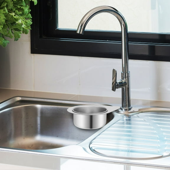 AURARMLET 2 Pcs Stainless Steel Sink Strainer Basket Kitchen Drain Filter for Food Waste Disposal