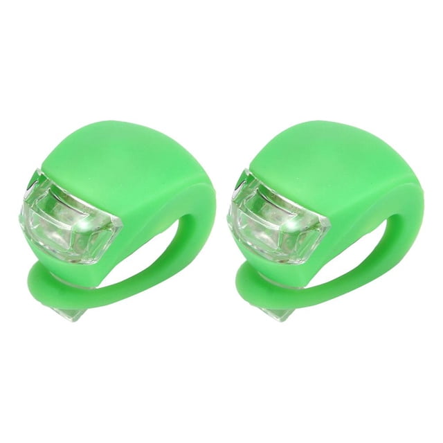 3uds. Luz De Silicona Bicicleta Delantera Impermeable Accesorios De Bicicleta Verde 2 Piezas