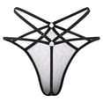 thumbnail image 5 of Leaves Pattern Open Type Women's Panties Crotch Opening G-strings Thongs Lingeries Underwear, 5 of 7