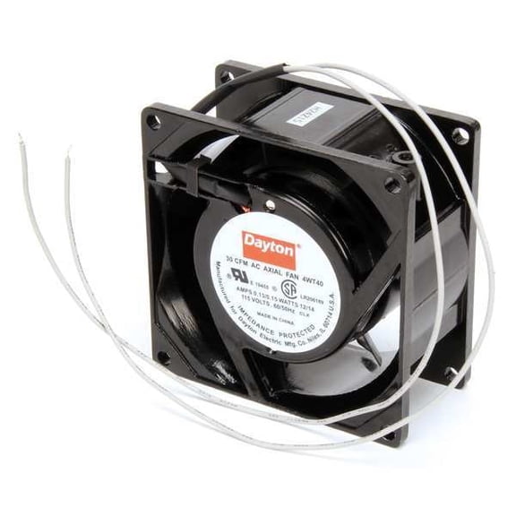 1PACK Dayton 4WT40 Standard Square Axial Fan, Square, 115V AC, 1 Phase, 30 cfm