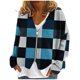 thumbnail image 2 of Chaqueta y abrigo informal de manga larga sin capucha para mujer, cárdigan cálido de moda con cremallera, chaqueta con cuello en V y manga larga, blusa para mujer, 2 of 5