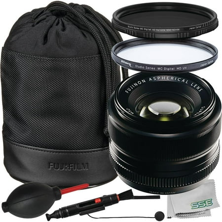 Ultimaxx Essential Accessory Bundle + FUJIFILM XF 35mm f/1.4 R Lens + Variable Neutral Density Filter (ND2-ND400)  Protective Multi-Coated UV Filter & More (11pc Bundle)
