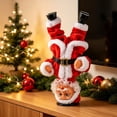 thumbnail image 2 of Christmas Santa Claus Figurine, Electric Rotating Handstand Santa, Funny Upside Down Santa Table Decor, Indoor Christmas Decorations Xmas Decor by MPOISVA, 2 of 9