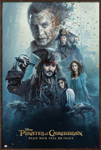 NEW PIRATES OF THE CARIBBEAN 5 DEAD MEN TELL NO TALES MOVIE PRINT PREMIUM POSTER 