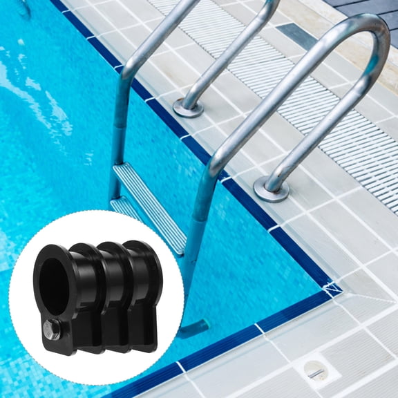 UPKOCH 2Pcs Pool Ladder Anchors Black Plastic Non-Deformable Ladder Accessories