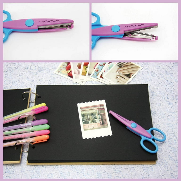 M-jump Scrapbooking Edger Scissors Scrapbooking Supplies Paper Decorative  Edge Scissors,Wave edge Scissors for Scrapbook Album/decorative Stamps