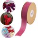 thumbnail image 1 of Cinta de terciopelo con carrete Cintas flocadas Cinta de floristería Rollo de cinta de terciopelo de una sola cara para envolver regalos Invitación de Rosa oscuro, 1 of 8