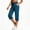 04:Ocean Blue, variant on Women's Capri Pants Wide Leg Cotton Yoga Sweatpants with Pockets Casual Lounge Jogger Pants